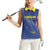 Custom Curacao Football Women Sleeveless Polo Shirt La Familia Azul Go Champion