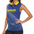 Custom Curacao Football Women Sleeveless Polo Shirt La Familia Azul Go Champion