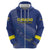 Custom Curacao Football Zip Hoodie La Familia Azul Go Champion