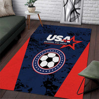 USA Soccer Team Area Rug Born To Win