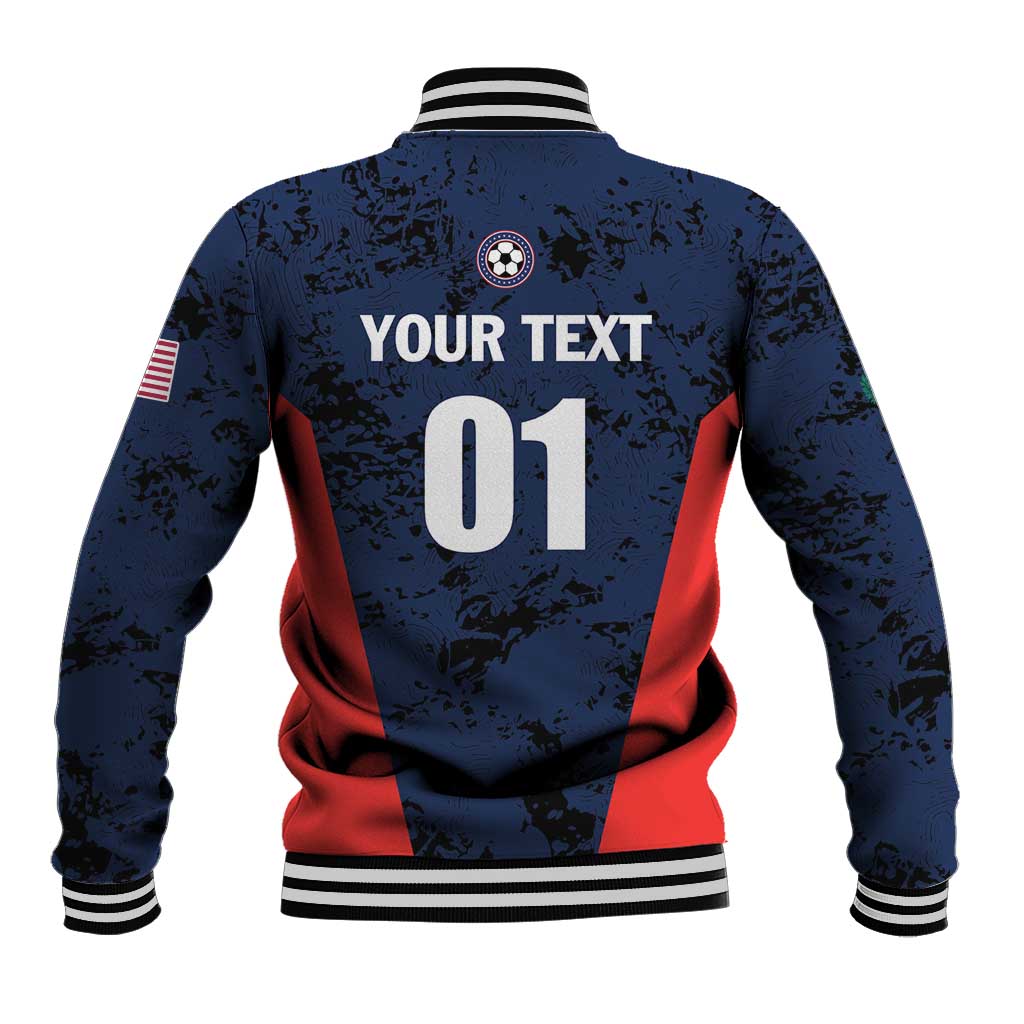 Custom USA Soccer Team Baseball Jacket Born To Win