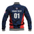 Custom USA Soccer Team Baseball Jacket Born To Win