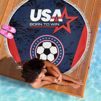 USA Soccer Team Beach Blanket Born To Win