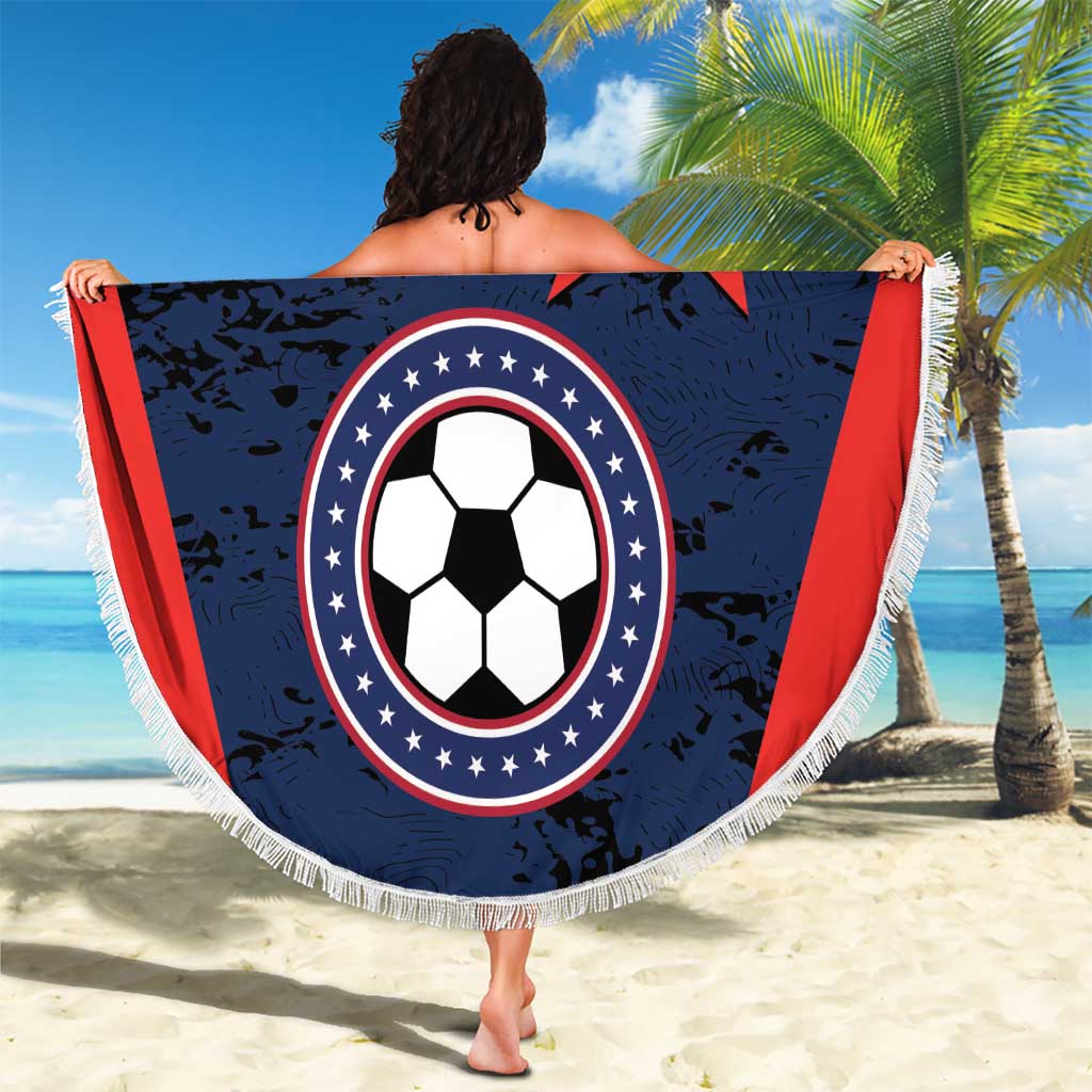 USA Soccer Team Beach Blanket Born To Win