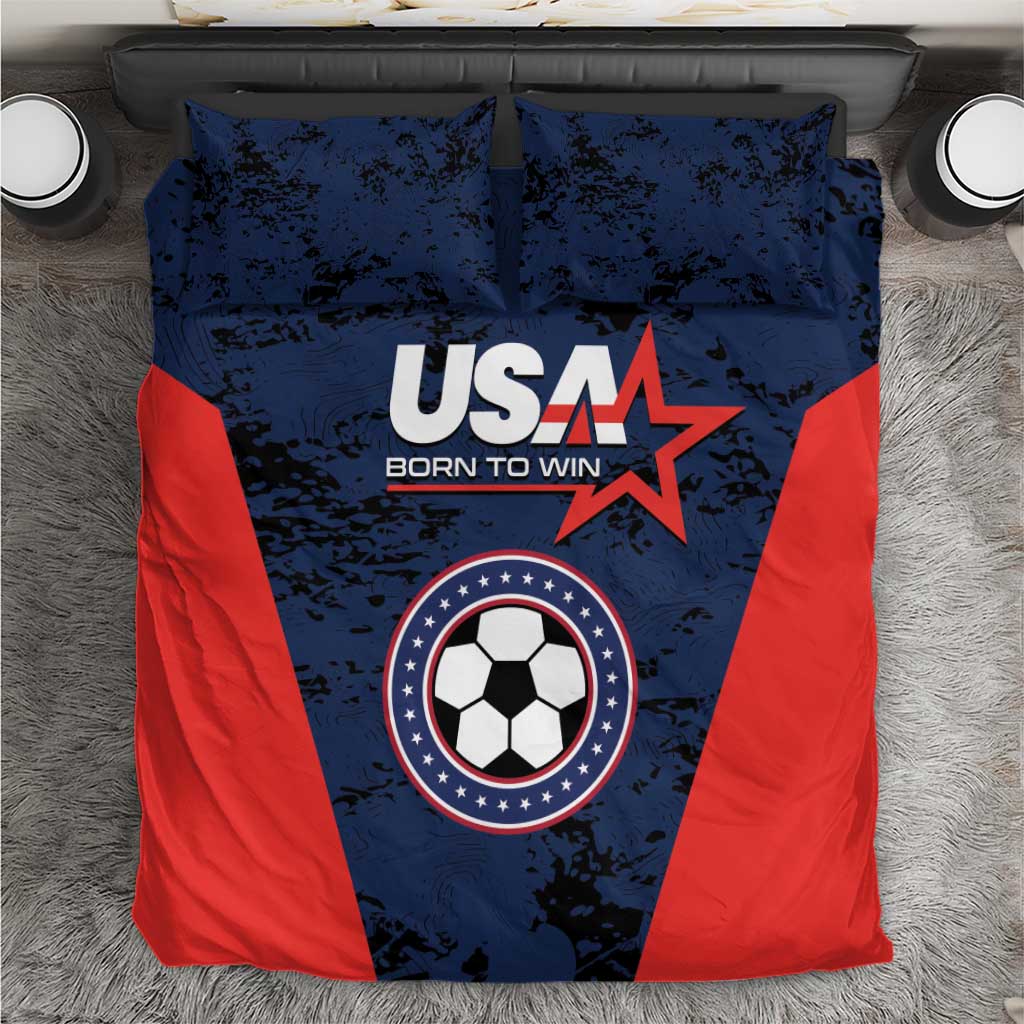 USA Soccer Team Bedding Set Born To Win