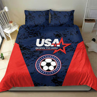 USA Soccer Team Bedding Set Born To Win