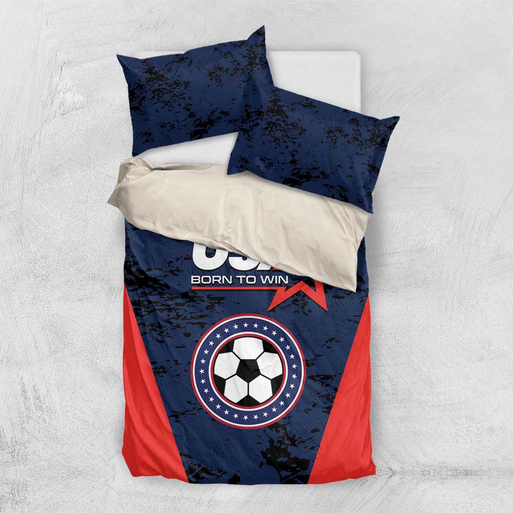 USA Soccer Team Bedding Set Born To Win