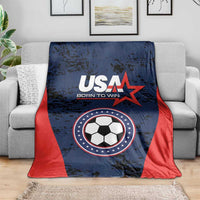 USA Soccer Team Blanket Born To Win
