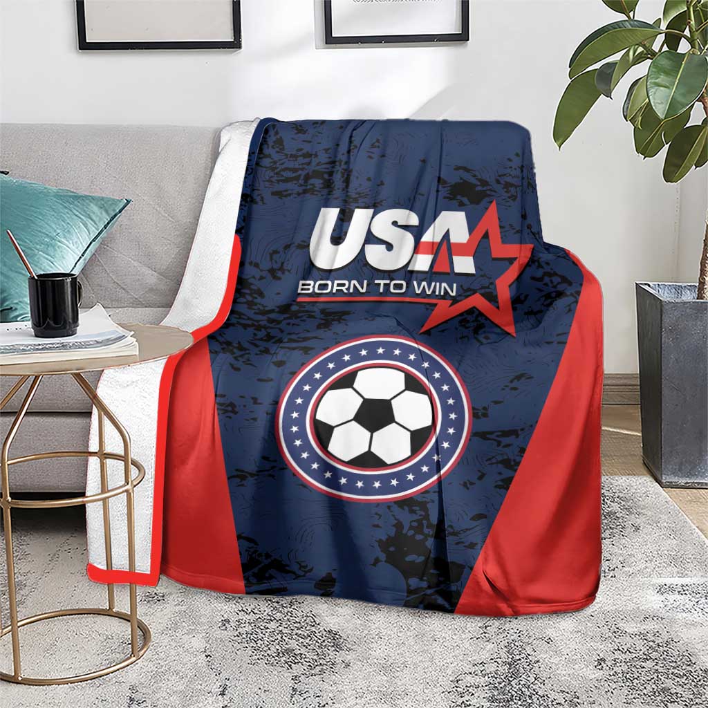 USA Soccer Team Blanket Born To Win