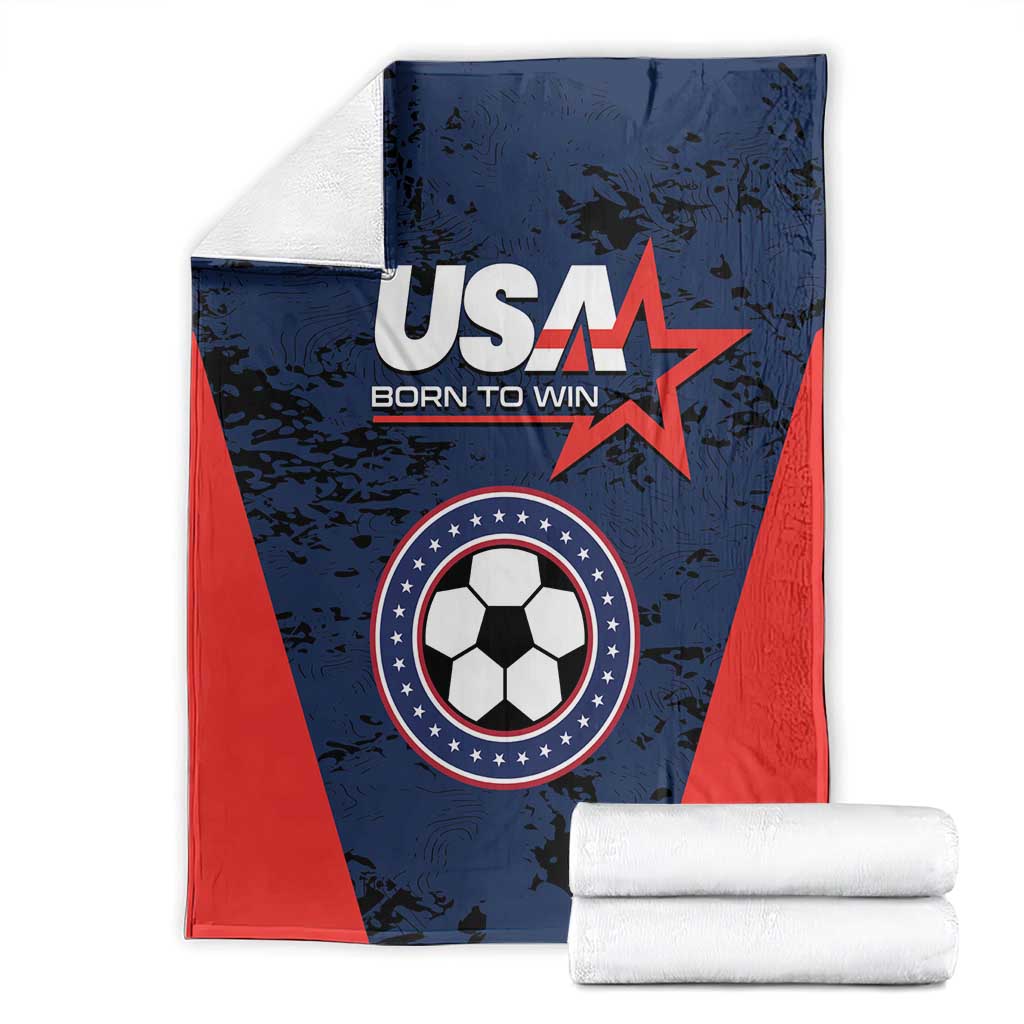 USA Soccer Team Blanket Born To Win