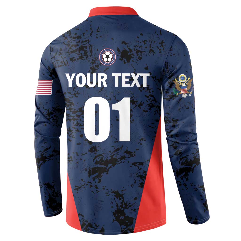 Custom USA Soccer Team Button Sweatshirt Born To Win