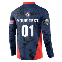 Custom USA Soccer Team Button Sweatshirt Born To Win