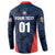 Custom USA Soccer Team Button Sweatshirt Born To Win