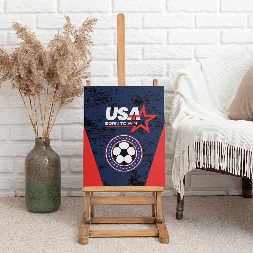 USA Soccer Team Canvas Wall Art Born To Win
