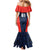 Custom USA Soccer Team Family Matching Mermaid Dress and Hawaiian Shirt Born To Win