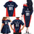 Custom USA Soccer Team Family Matching Off The Shoulder Long Sleeve Dress and Hawaiian Shirt Born To Win