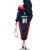 Custom USA Soccer Team Family Matching Off The Shoulder Long Sleeve Dress and Hawaiian Shirt Born To Win
