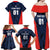 Custom USA Soccer Team Family Matching Off Shoulder Maxi Dress and Hawaiian Shirt Born To Win