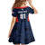 Custom USA Soccer Team Family Matching Off Shoulder Short Dress and Hawaiian Shirt Born To Win