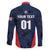 Custom USA Soccer Team Family Matching Off Shoulder Short Dress and Hawaiian Shirt Born To Win