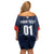 Custom USA Soccer Team Family Matching Off Shoulder Short Dress and Hawaiian Shirt Born To Win