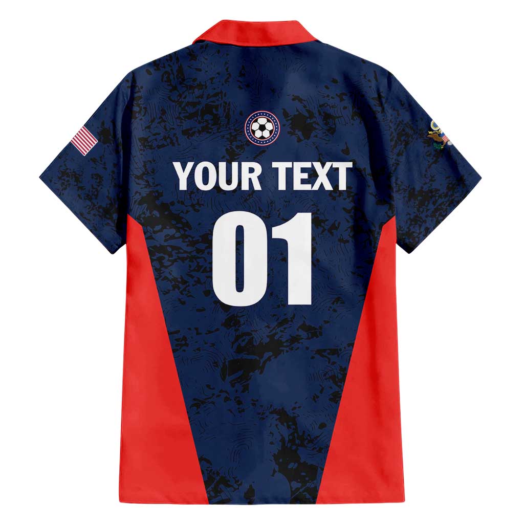 Custom USA Soccer Team Family Matching Short Sleeve Bodycon Dress and Hawaiian Shirt Born To Win