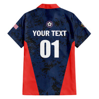 Custom USA Soccer Team Family Matching Short Sleeve Bodycon Dress and Hawaiian Shirt Born To Win