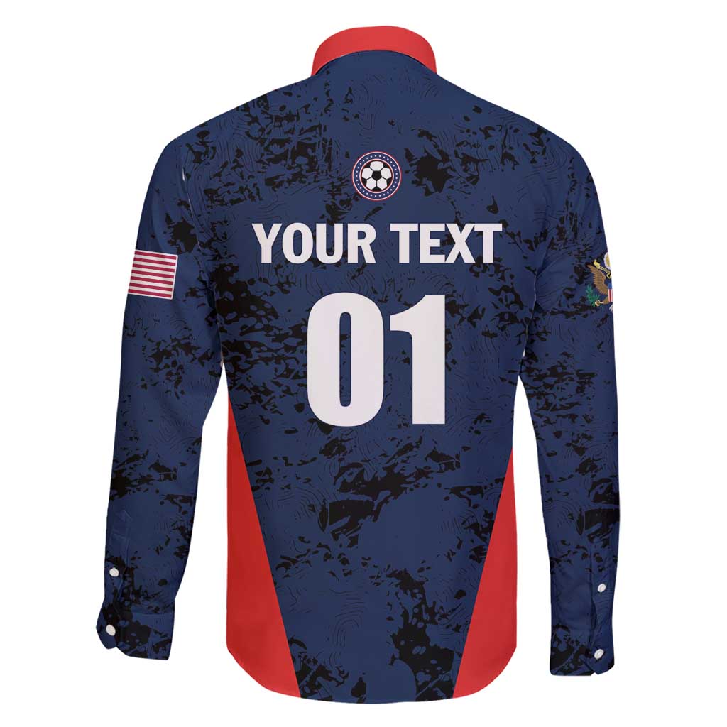 Custom USA Soccer Team Family Matching Short Sleeve Bodycon Dress and Hawaiian Shirt Born To Win
