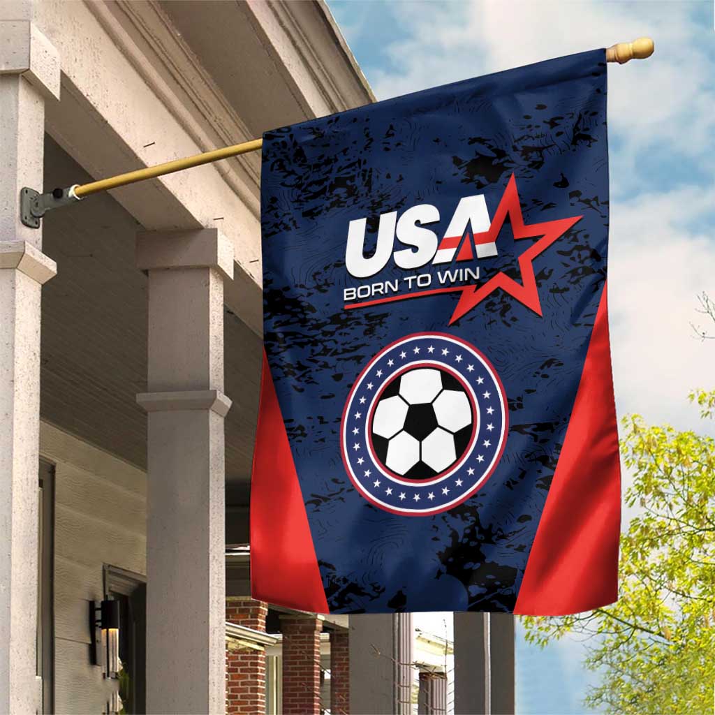 USA Soccer Team Garden Flag Born To Win