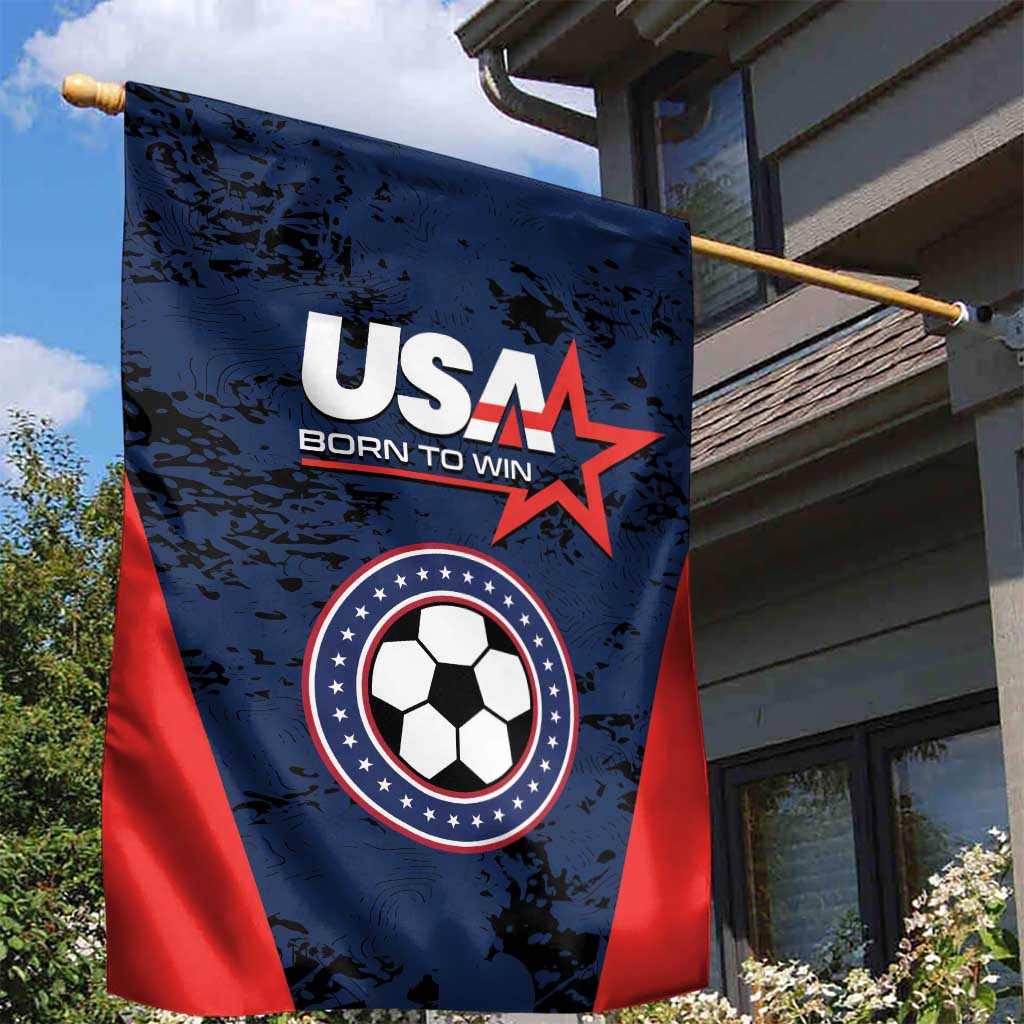 USA Soccer Team Garden Flag Born To Win