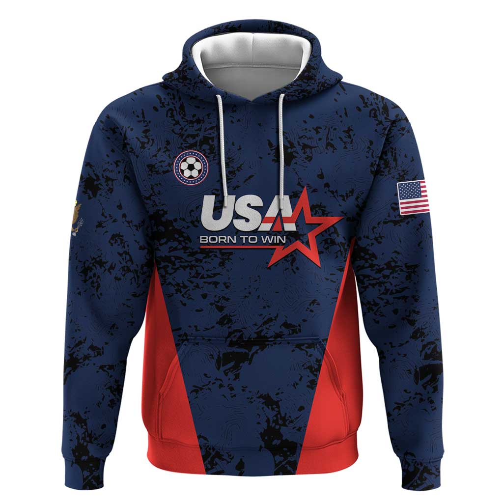 Custom USA Soccer Team Hoodie Born To Win