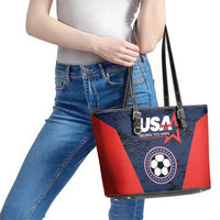 USA Soccer Team Leather Tote Bag Born To Win