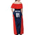 Custom USA Soccer Team Off Shoulder Maxi Dress Born To Win