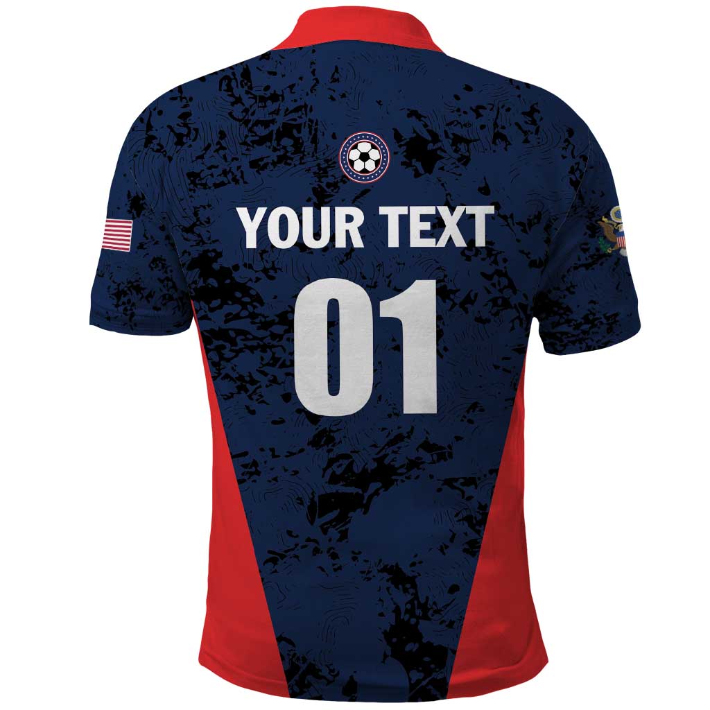 Custom USA Soccer Team Polo Shirt Born To Win