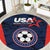USA Soccer Team Round Carpet Born To Win
