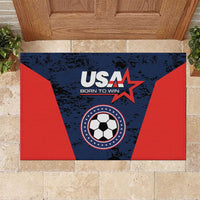 USA Soccer Team Rubber Doormat Born To Win