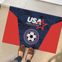 USA Soccer Team Rubber Doormat Born To Win