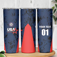 Custom USA Soccer Team Skinny Tumbler Born To Win