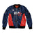 Custom USA Soccer Team Sleeve Zip Bomber Jacket Born To Win