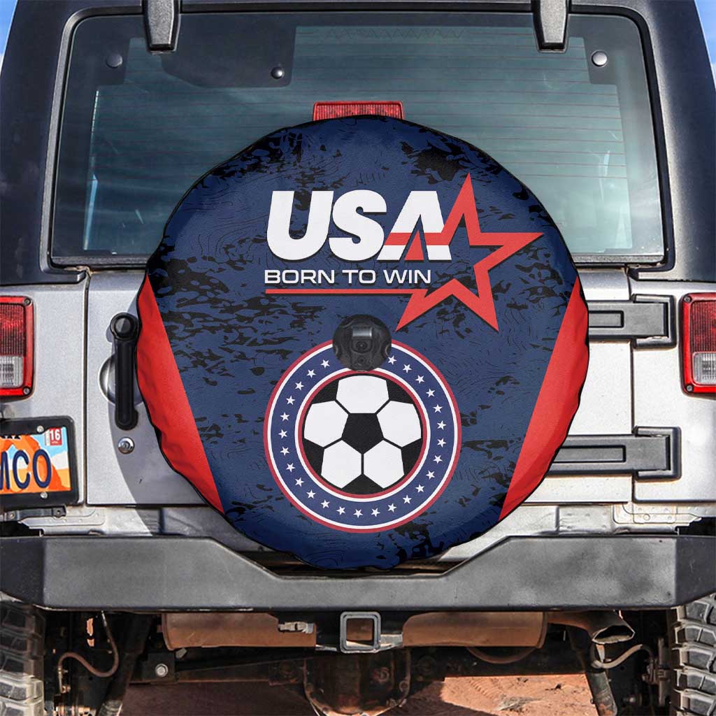 USA Soccer Team Spare Tire Cover Born To Win