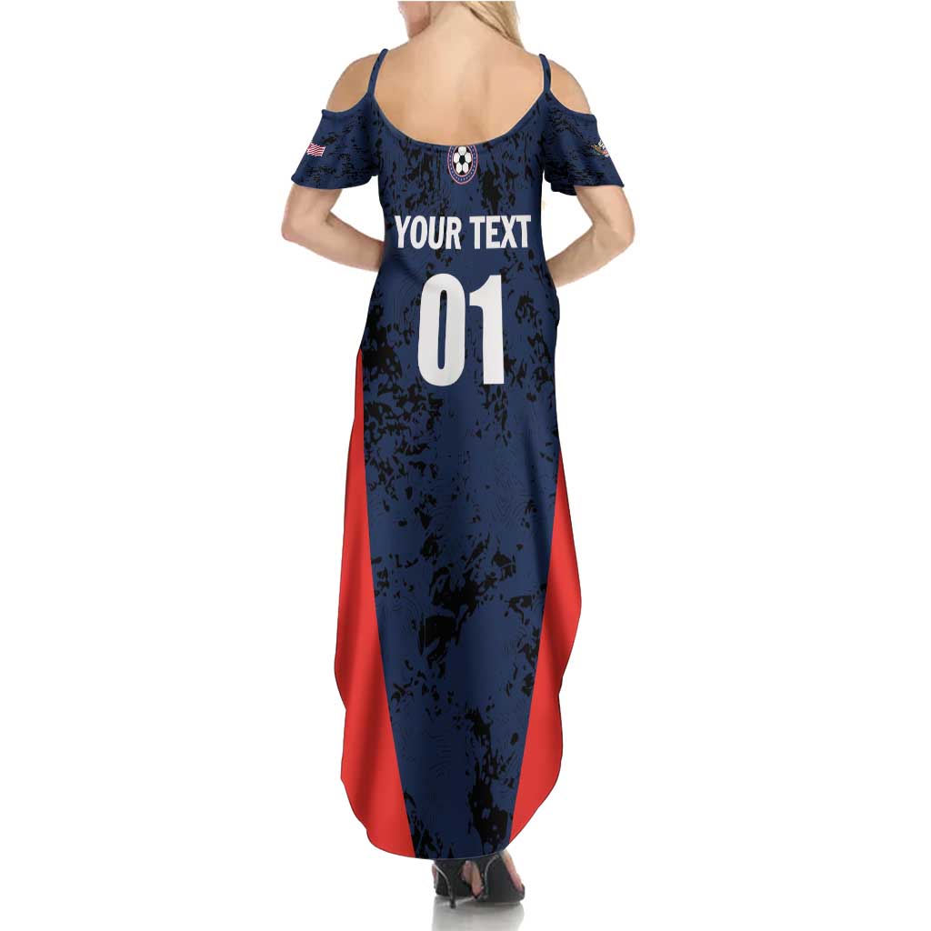 Custom USA Soccer Team Summer Maxi Dress Born To Win