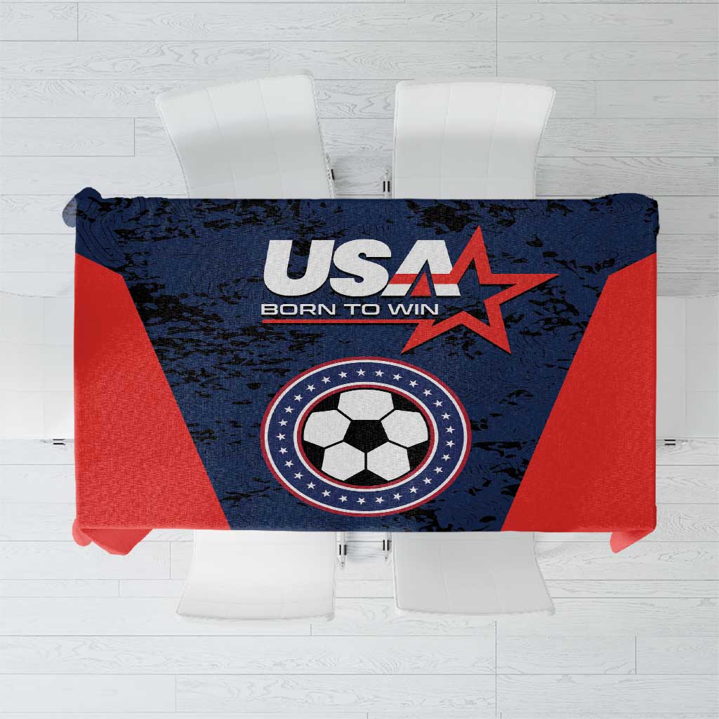USA Soccer Team Tablecloth Born To Win