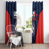 USA Soccer Team Window Curtain Born To Win