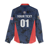 Custom USA Soccer Team Women Casual Shirt Born To Win