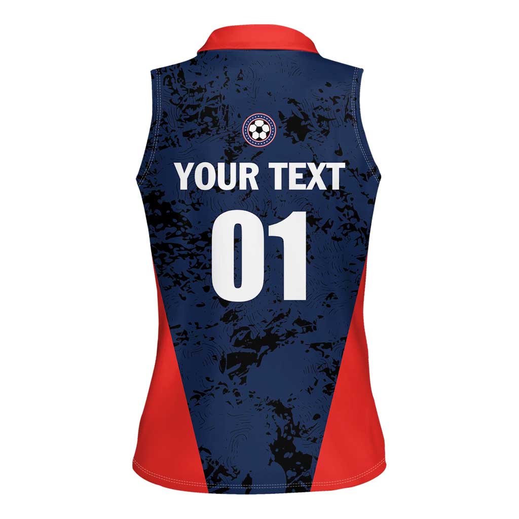 Custom USA Soccer Team Women Sleeveless Polo Shirt Born To Win