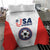 USA Soccer Team Bedding Set Red All Over