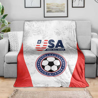 USA Soccer Team Blanket Red All Over