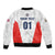 Custom USA Soccer Team Bomber Jacket Red All Over