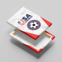 USA Soccer Team Canvas Wall Art Red All Over
