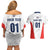 Custom USA Soccer Team Couples Matching Off Shoulder Short Dress and Hawaiian Shirt Red All Over